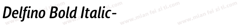 Delfino Bold Italic字体转换